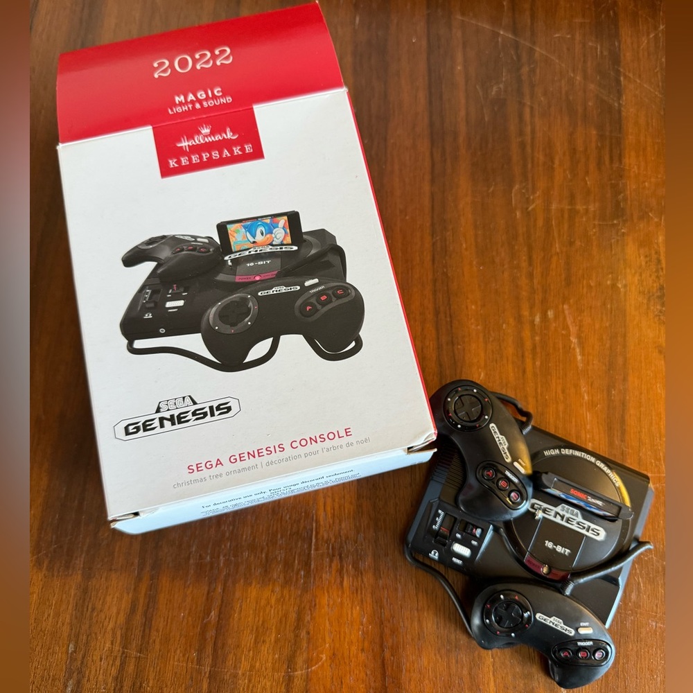 Hallmark Keepsake SEGA Genesis console Christmas tree ornament 2022.